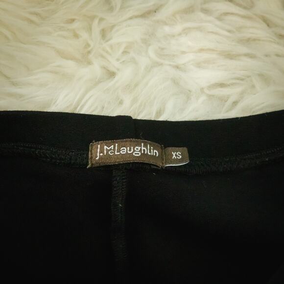 J. McLaughlin Size XS Black Suede Knee Patch Riding Equestrian Legging Pants - Picture 4 of 7